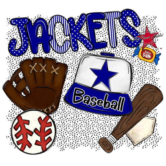 Jackets Baseball Spirit-Blue