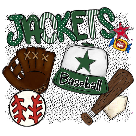 Jackets Baseball Spirit-Green
