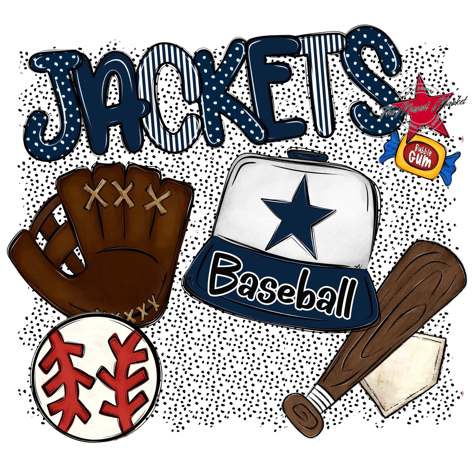 Jackets Baseball Spirit-Navy