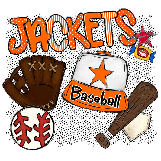 Jackets Baseball Spirit-Orange