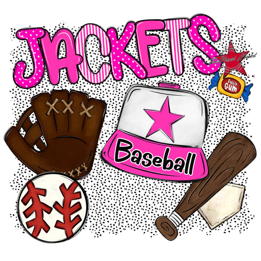 Jackets Baseball Spirit-Pink