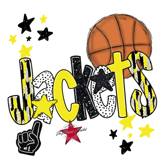 Jackets Basketball Scrape-Bright Yellow