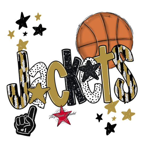 Jackets Basketball Scrape-Gold