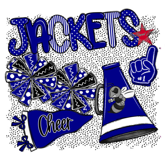 Jackets Cheer Spirit-Blue