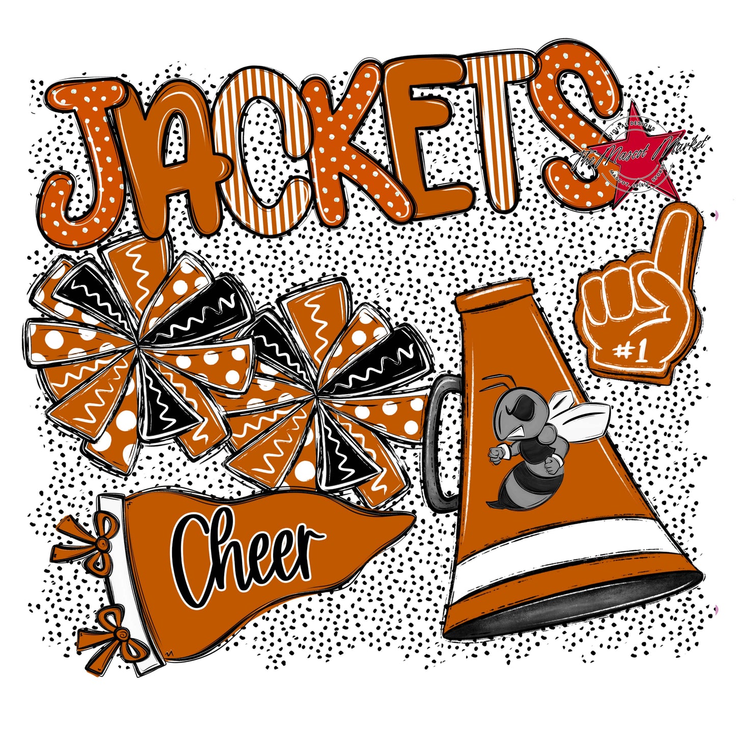 Jackets Cheer Spirit-Burnt Orange