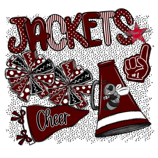 Jackets Cheer Spirit-Maroon