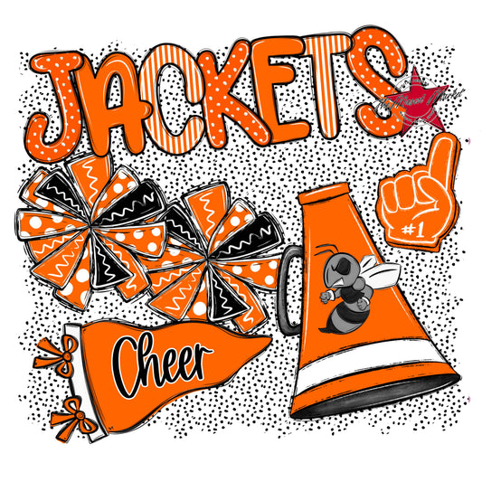 Jackets Cheer Spirit-Orange