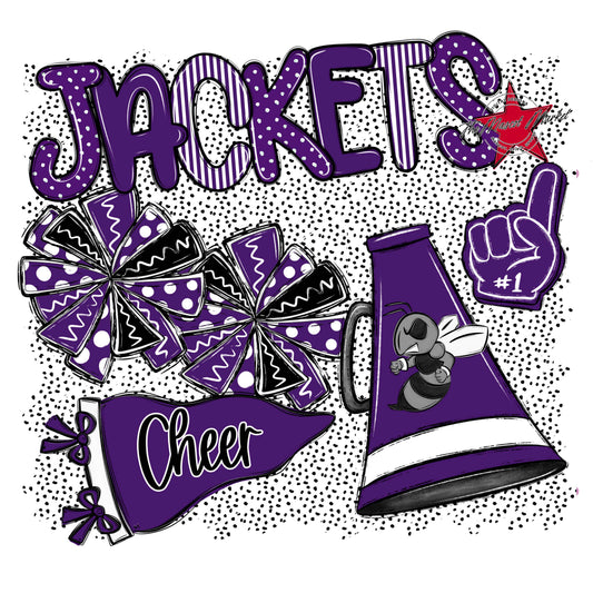 Jackets Cheer Spirit-Purple