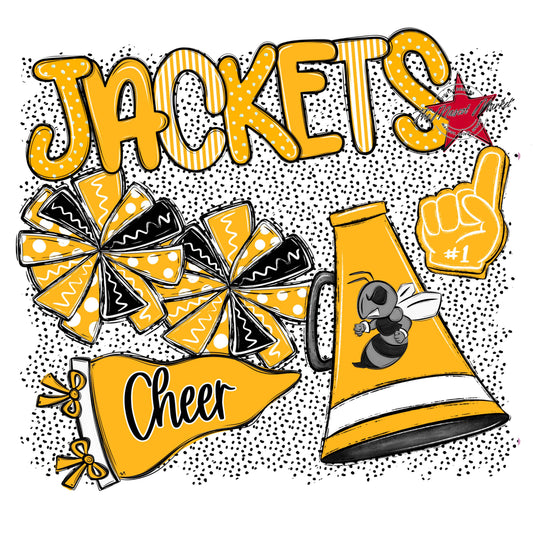 Jackets Cheer Spirit-Yellow