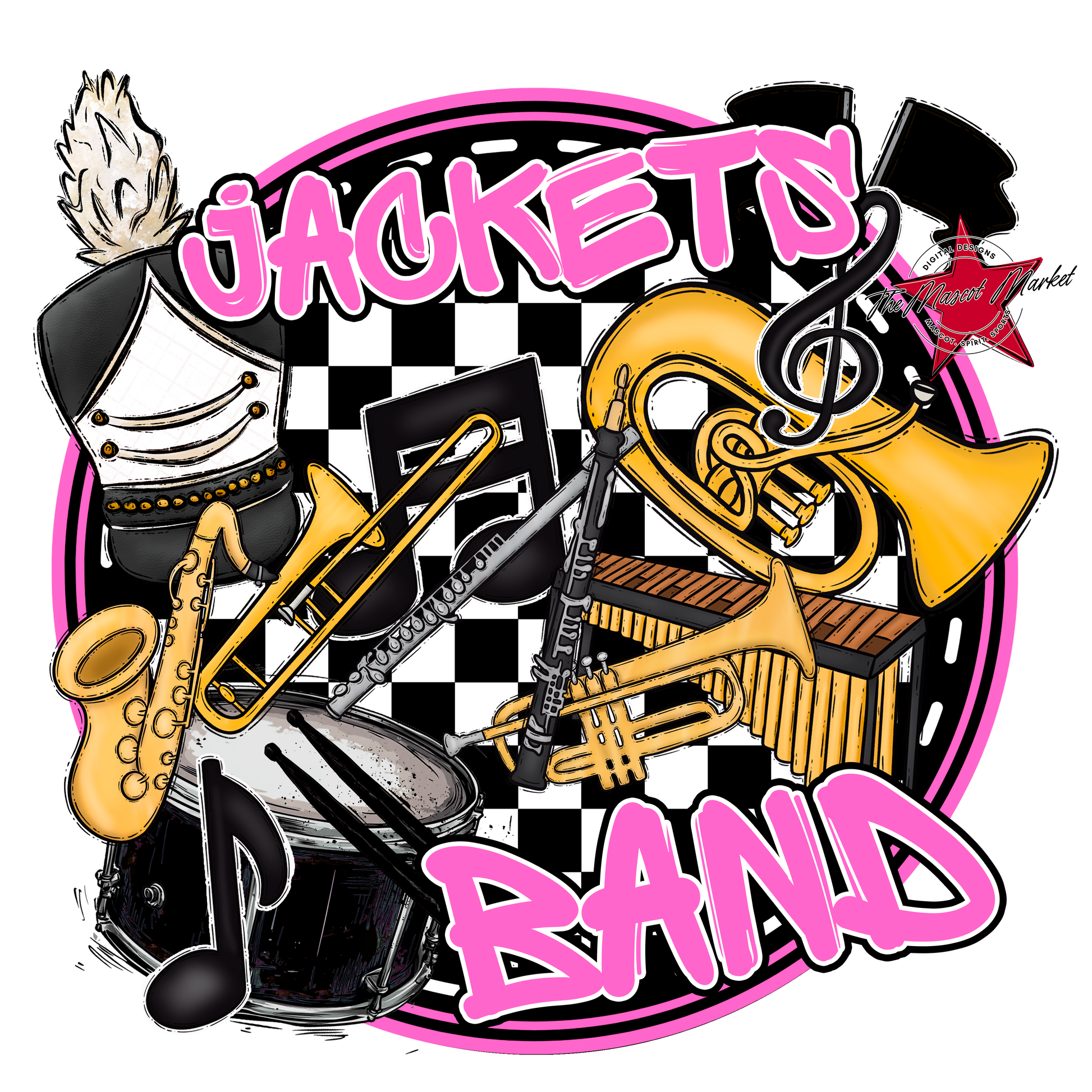 Jackets Circle Band Design-Baby Pink