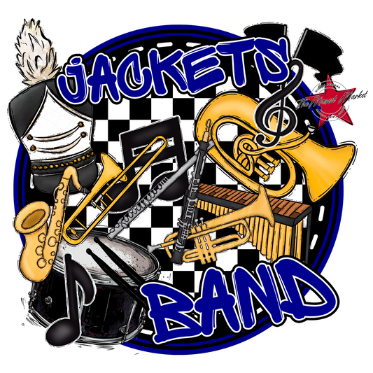 Jackets Circle Band Design-Blue