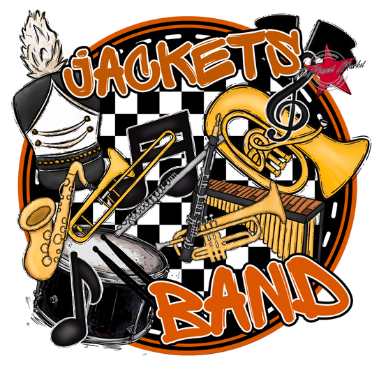 Jackets Circle Band Design-Burnt Orange