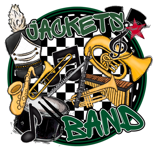 Jackets Circle Band Design-Green