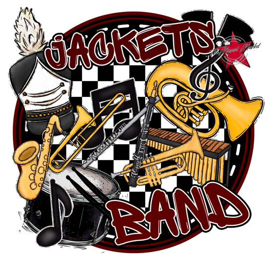 Jackets Circle Band Design-Maroon