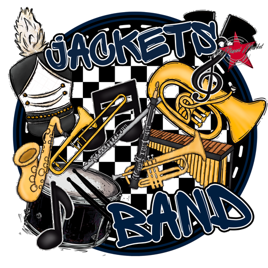 Jackets Circle Band Design-Navy