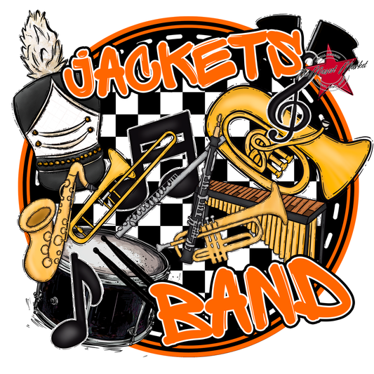 Jackets Circle Band Design-Orange