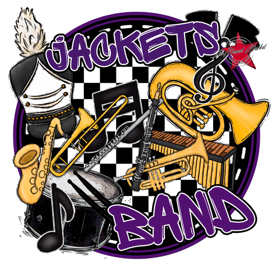 Jackets Circle Band Design-Purple