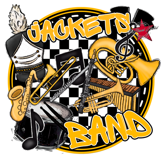 Jackets Circle Band Design-Yellow