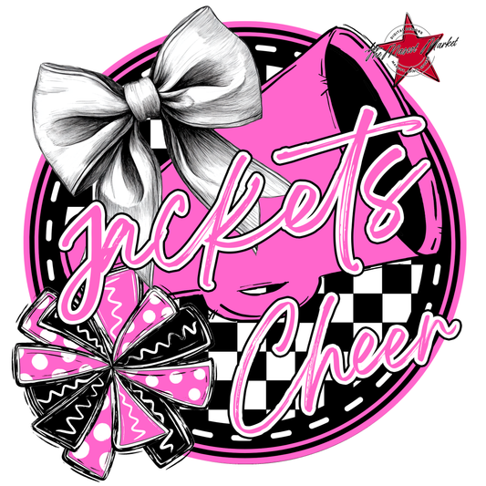 Jackets Circle Cheer Design-Baby Pink