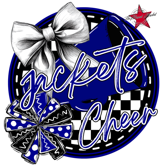 Jackets Circle Cheer Design-Blue