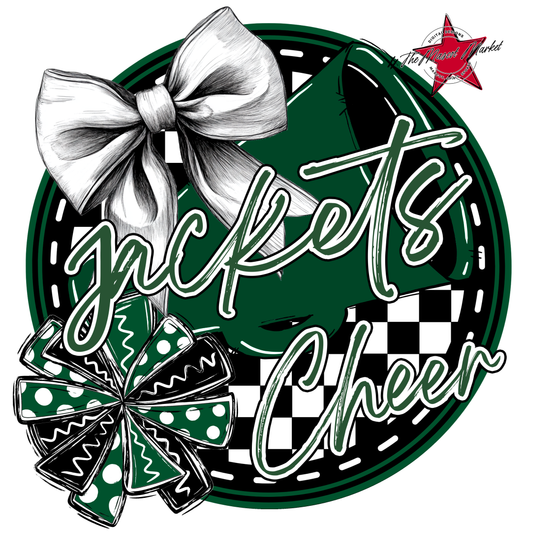 Jackets Circle Cheer Design-Green
