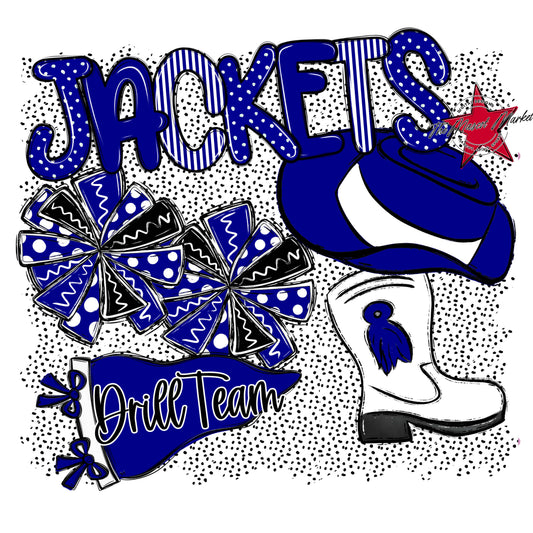 Jackets Drillteam Spirit-Blue