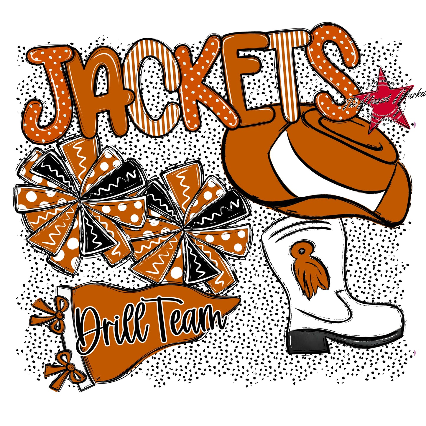 Jackets Drillteam Spirit-Burnt Orange