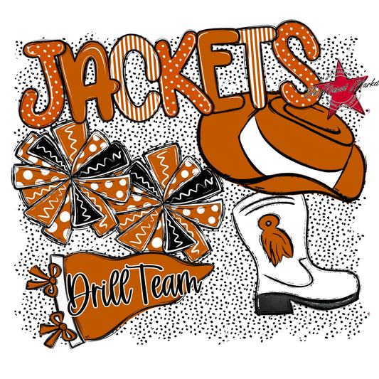 Jackets Drillteam Spirit-Burnt Orange