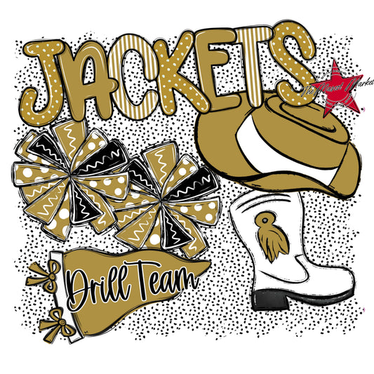 Jackets Drillteam Spirit-Gold