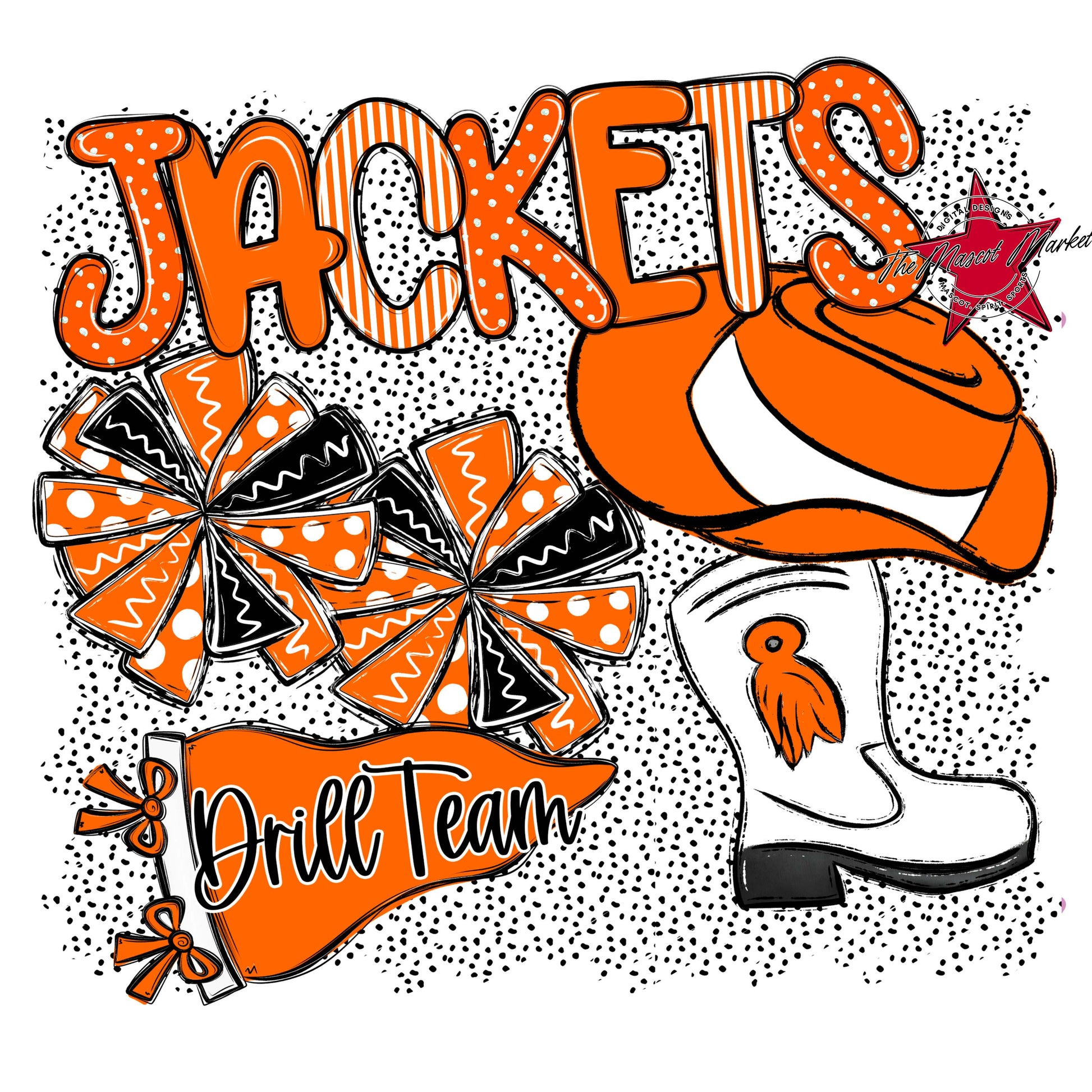 Jackets Drillteam Spirit-Orange