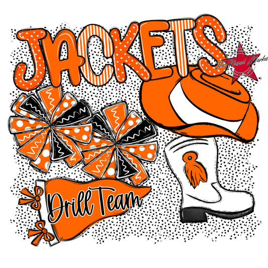 Jackets Drillteam Spirit-Orange