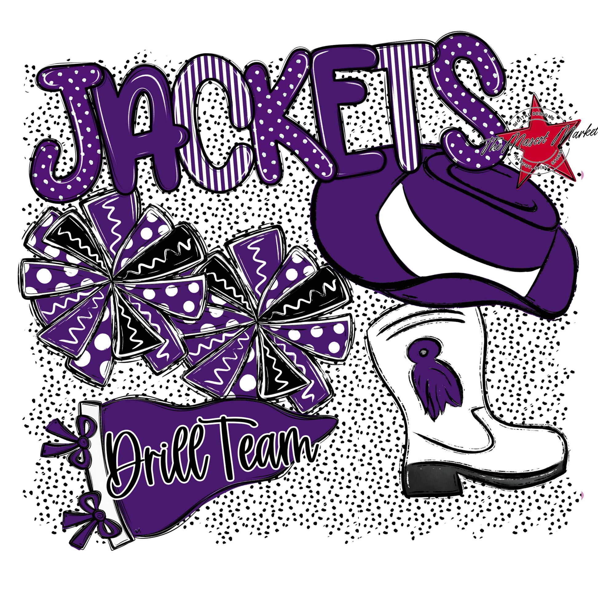 Jackets Drillteam Spirit-Purple