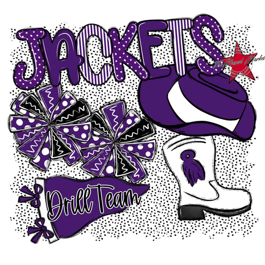 Jackets Drillteam Spirit-Purple