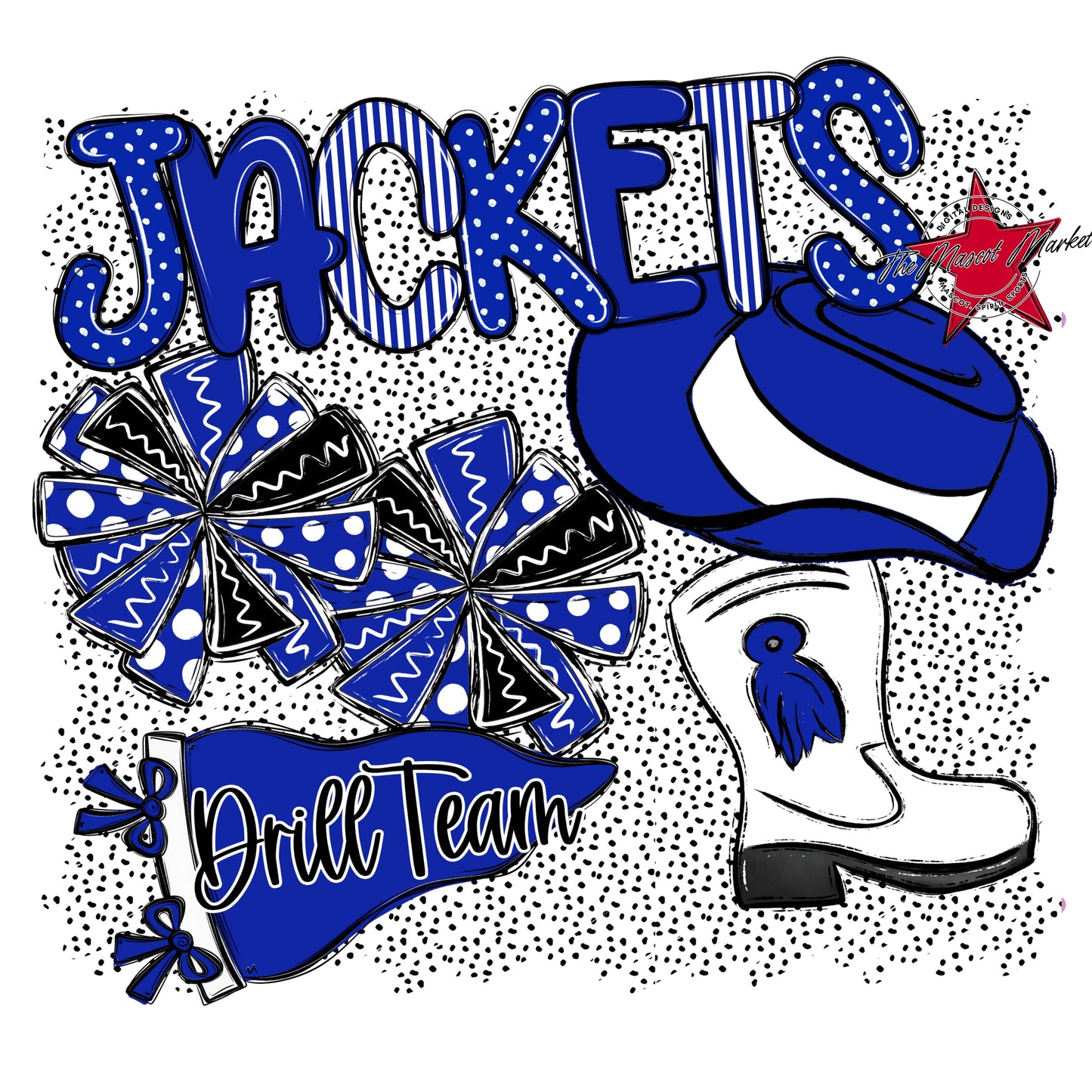 Jackets Drillteam Spirit-Royal Blue