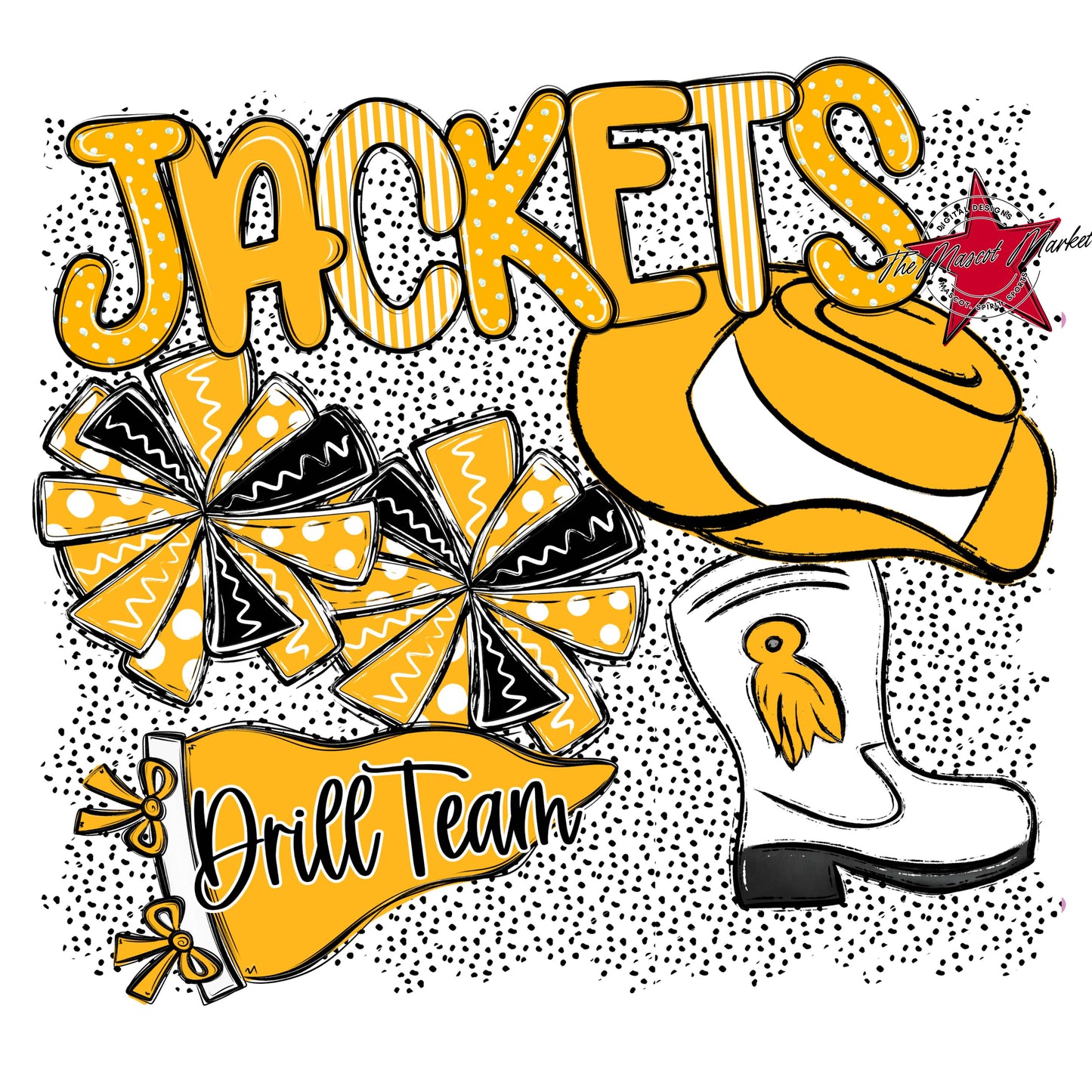 Jackets Drillteam Spirit-Yellow
