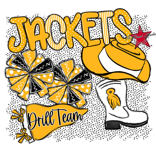 Jackets Drillteam Spirit-Yellow