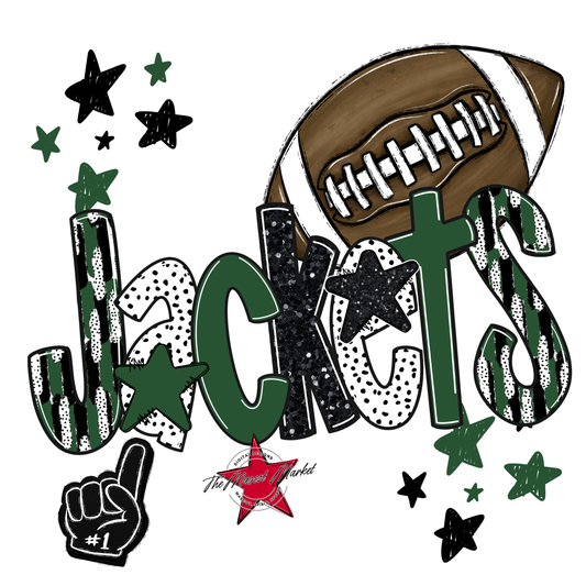 Jackets Football Scrape-Green