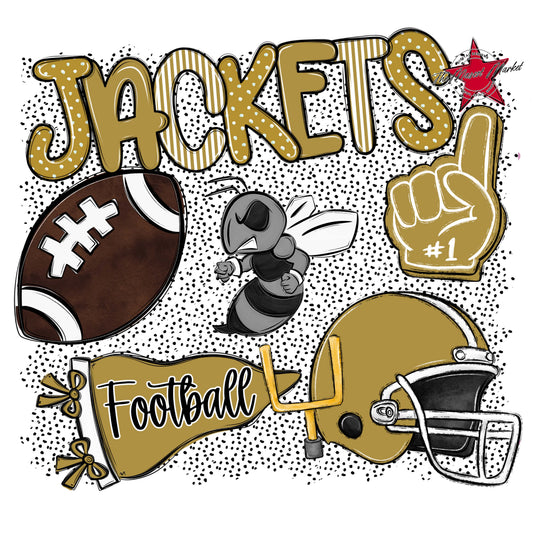 Jackets Football Spirit-Gold