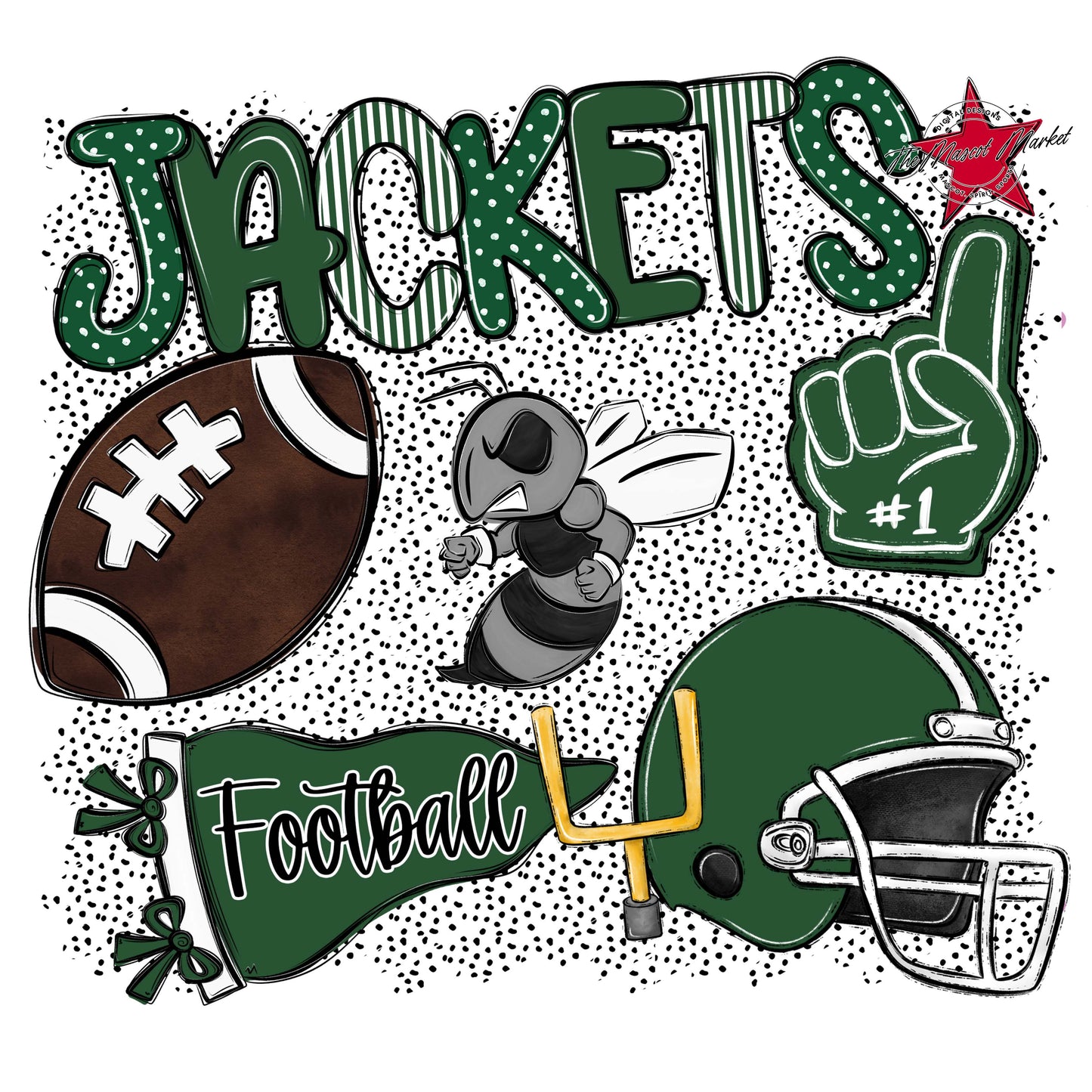Jackets Football Spirit-Green