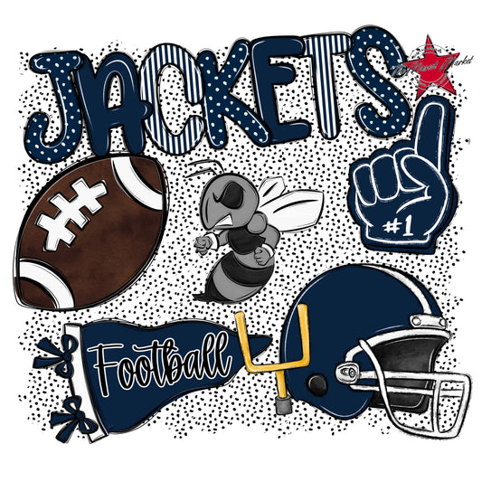 Jackets Football Spirit-Navy