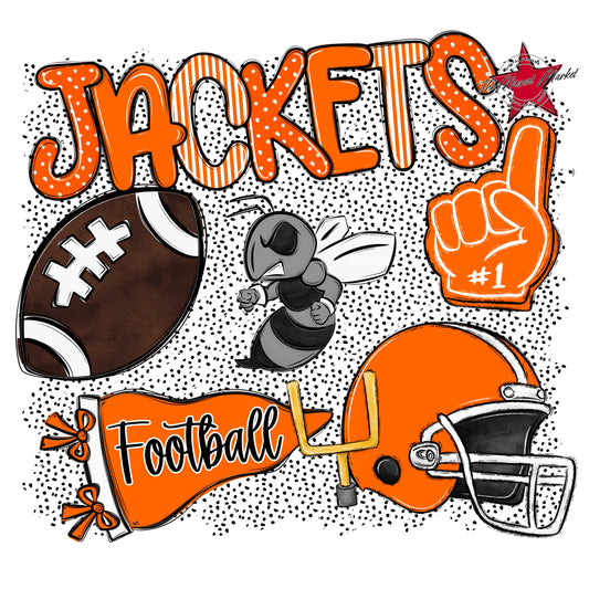 Jackets Football Spirit-Orange