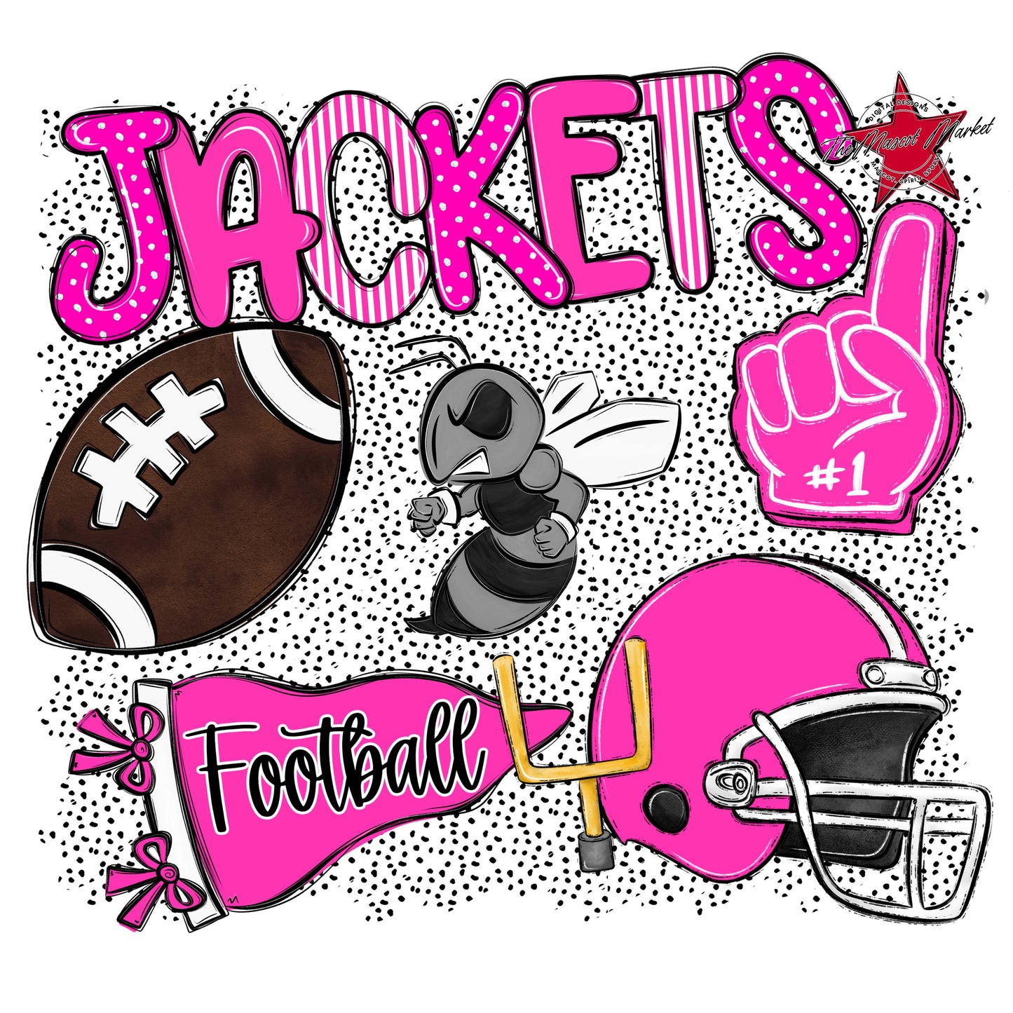 Jackets Football Spirit-Pink