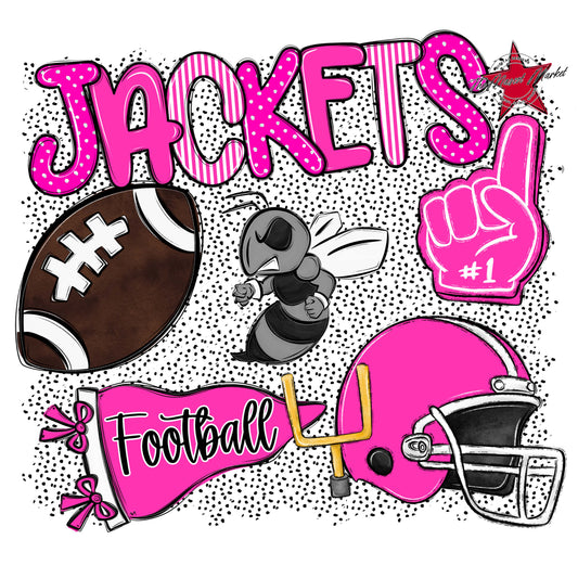 Jackets Football Spirit-Pink