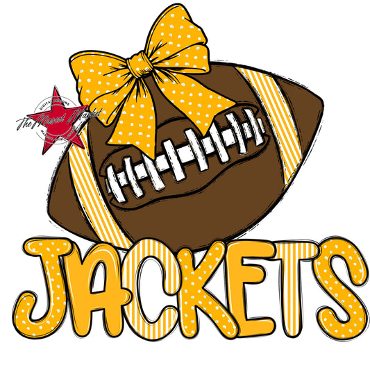 Jackets Football Spirit Design-Yellow