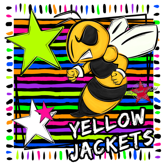 Jackets Mascot Frame-Neon Black