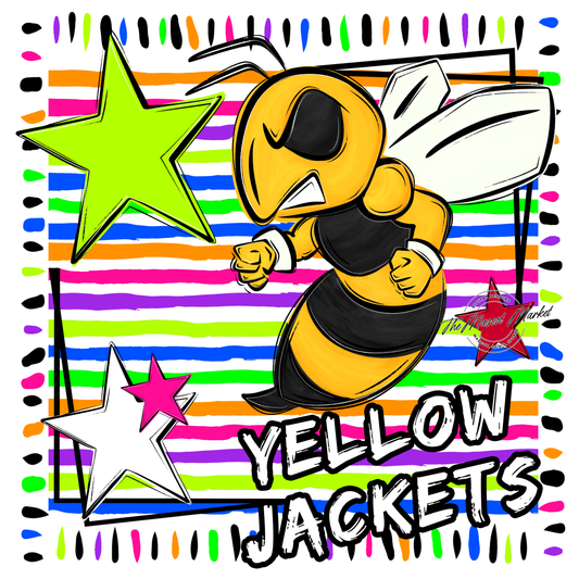 Jackets Mascot Frame-Neon White