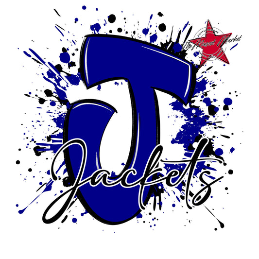 Jackets Mascot Splatter-Blue
