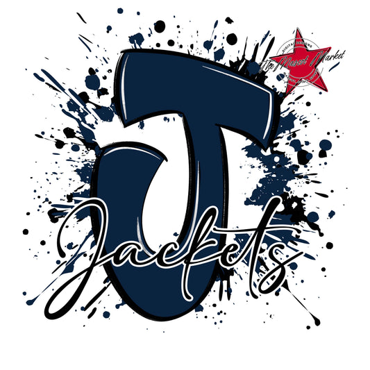 Jackets Mascot Splatter-Navy
