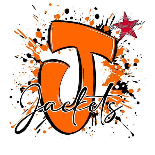 Jackets Mascot Splatter-Orange