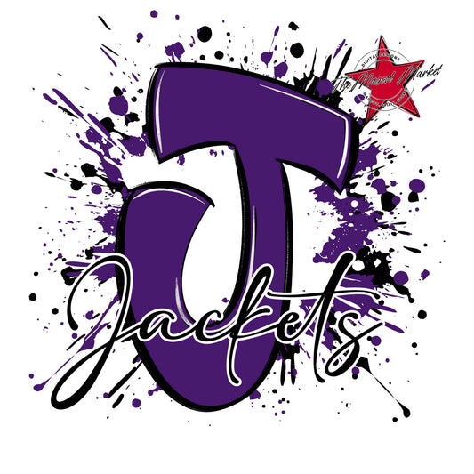 Jackets Mascot Splatter-Purple